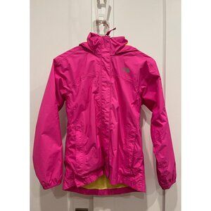 The North Face Girls HyVent Rain Jacket – Pink/Yellow (L 14/16)